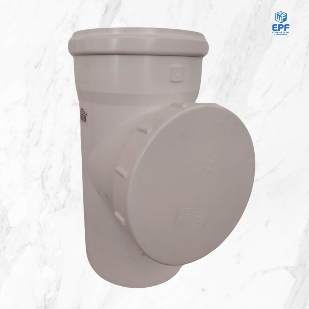 SANITARIO BLANCO TEE REGISTRO C/GOMA 160