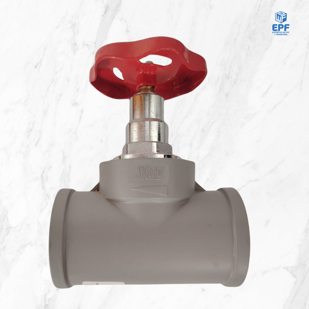 PPR VALVULA MANILLA ROJA 40mm