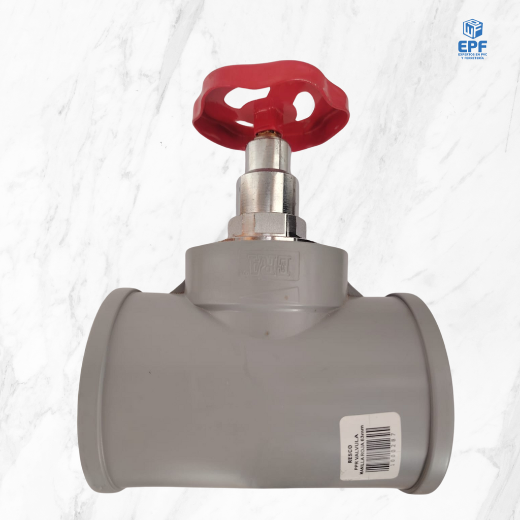 PPR VALVULA MANILLA ROJA 63mm