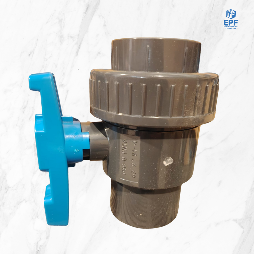 VALVULA BOLA 1 UA PVC CEM 63