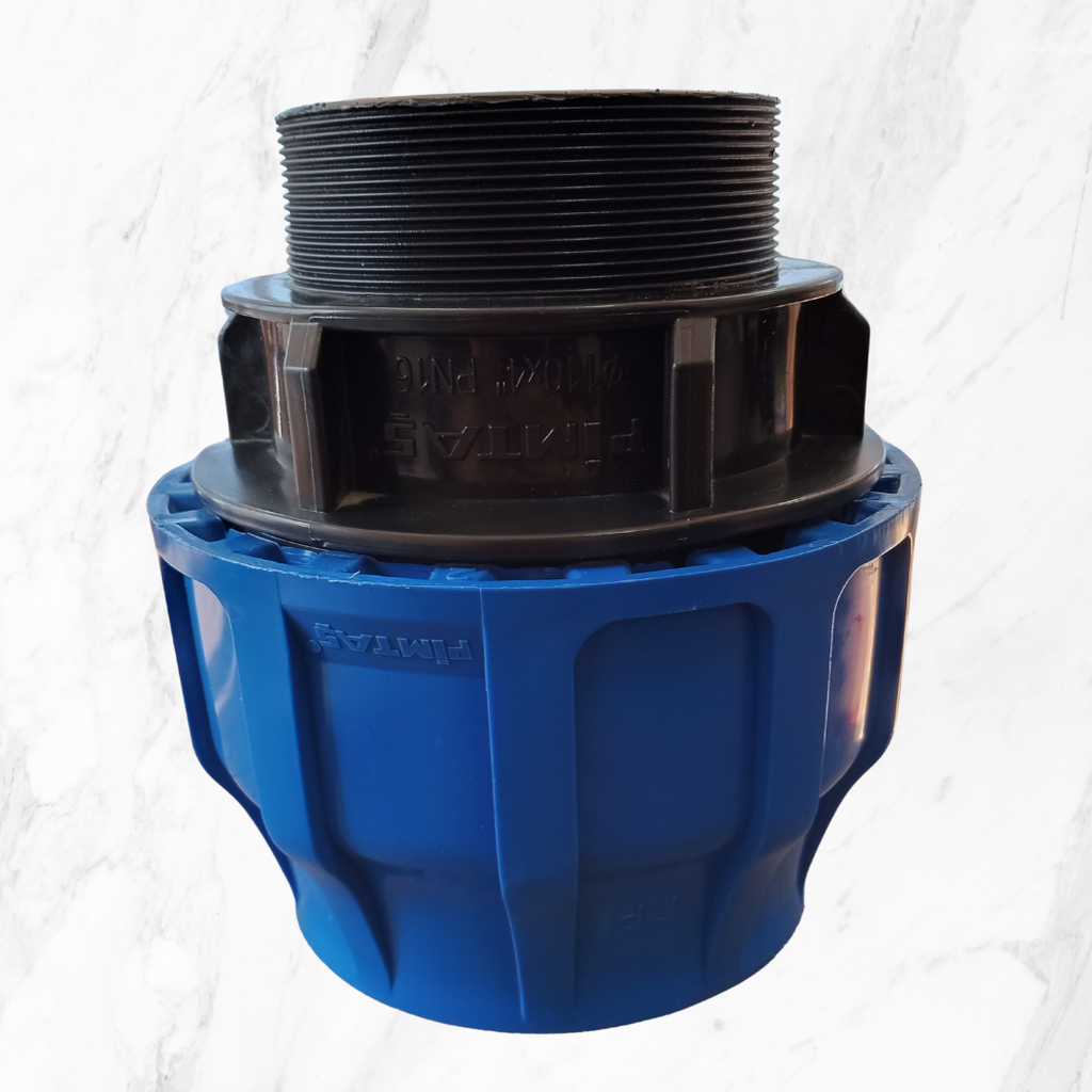 TERMINAL PLASSON HE 110X4 (ENLACE ROSCA MACHO)