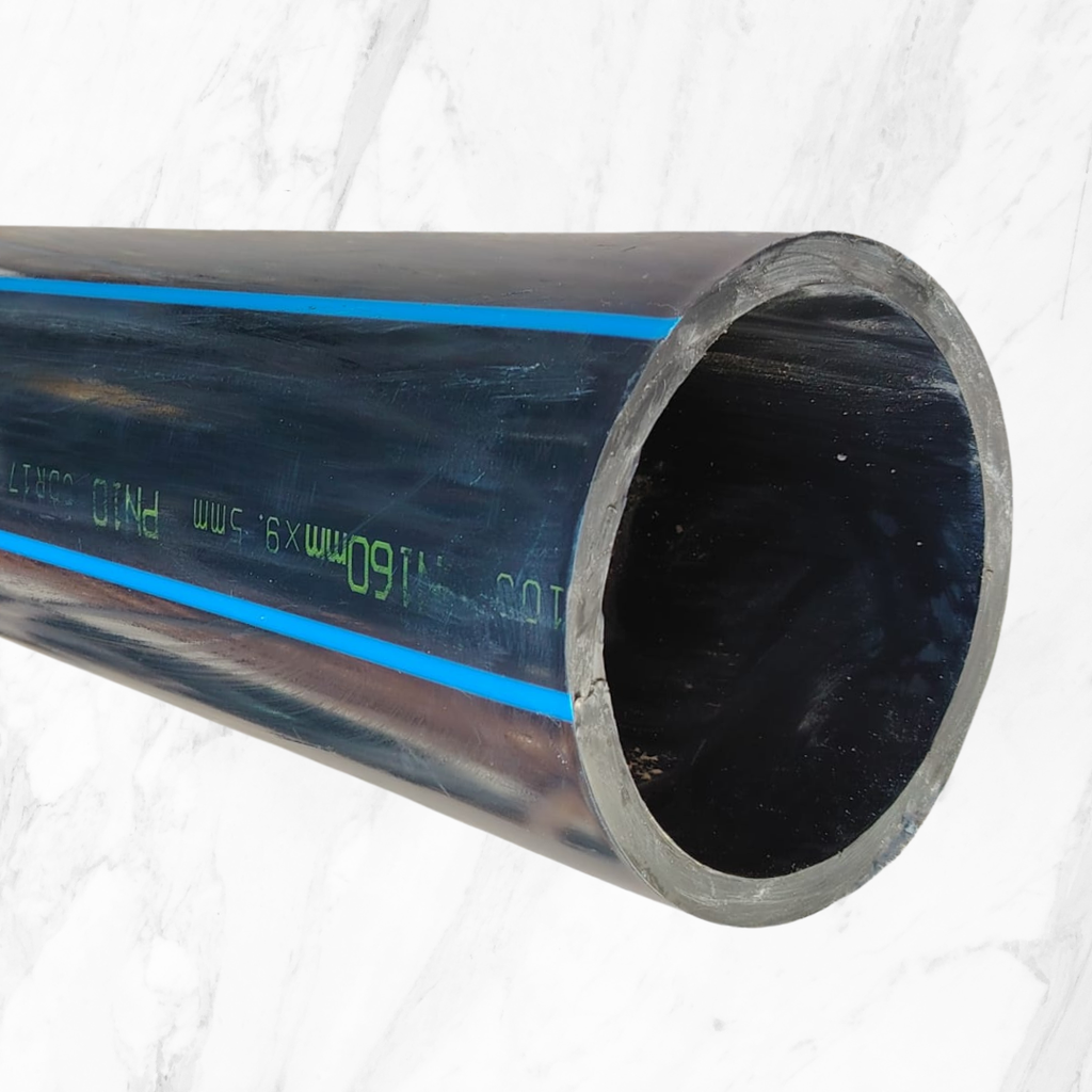 TUBO HDPE PN10 PE100 160MM TS6 MTS