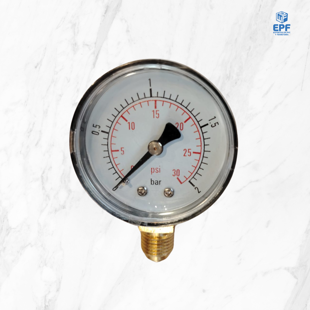 MANOMETRO 0-2 BAR (30 PSI)