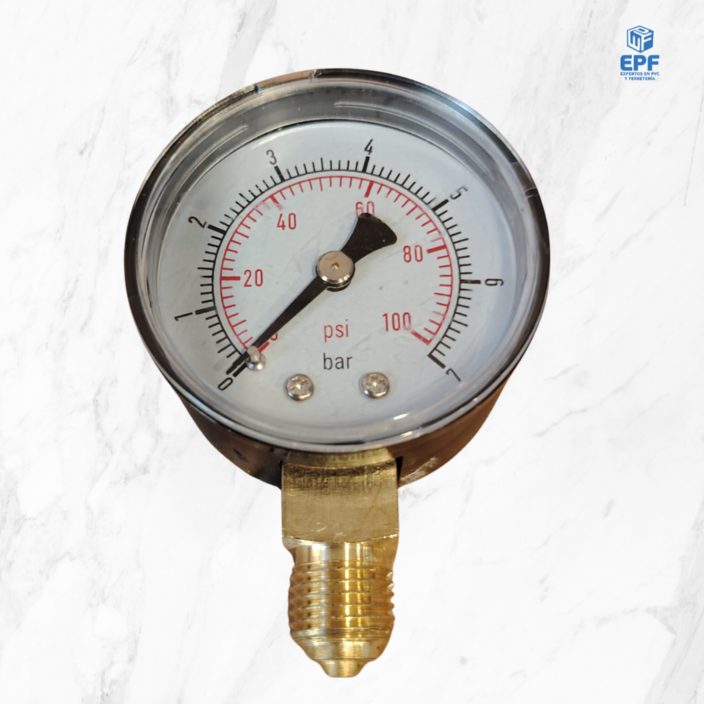 MANOMETRO 0-7 BAR (100 PSI)