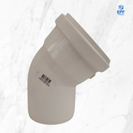 [100108] SANITARIO BLANCO CODO C/GOMA 75X45