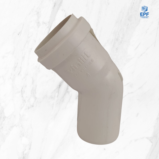 [100110] SANITARIO BLANCO CODO C/GOMA 40X45