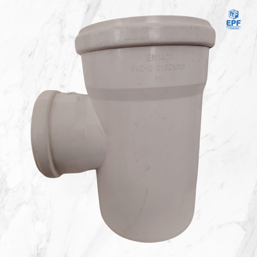 [100114] SANITARIO BLANCO TEE REDUCCION C/GOMA 160X110