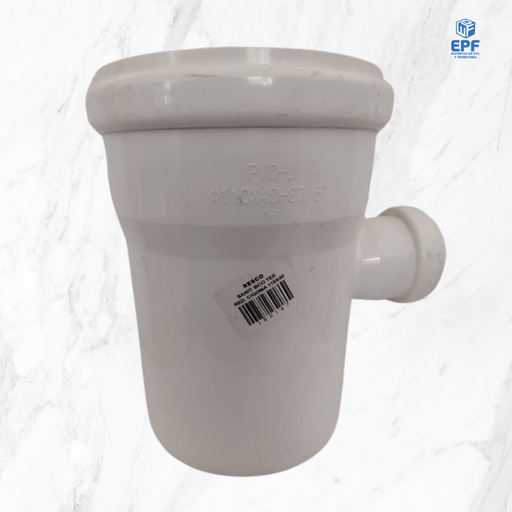 [100174] SANITARIO BLANCO TEE REDUCCION C/GOMA 110X40