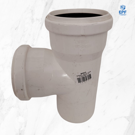 [100120] SANITARIO BLANCO TEE C/GOMA 75