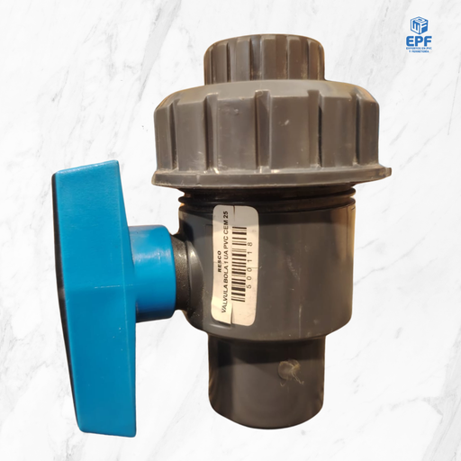 [500118] VALVULA BOLA 1 UA PVC CEM 25