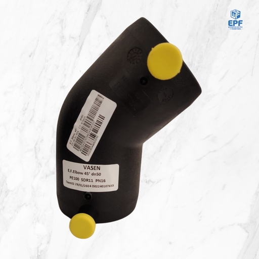 [1300129] HDPE EF CODO 50X45° PN16
