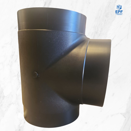 [4020104] HDPE TEE 630X90° TERMO PE100 PN10 IMP