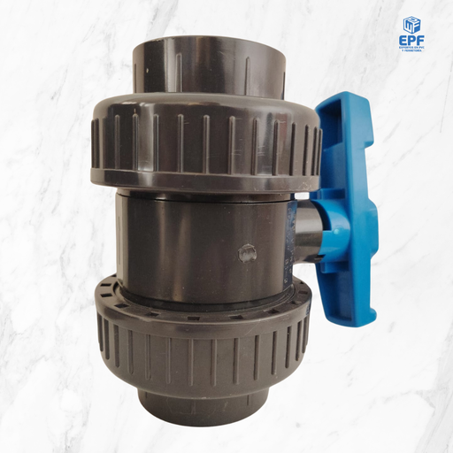 [500156] VALVULA BOLA 2UA PVC CEM 63